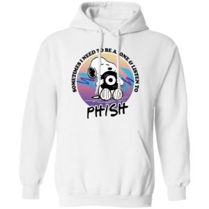 Snoopy Sometimes i need to be alone and listen to phish shirt