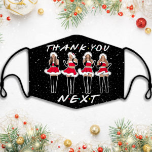 Ariana Grande Thank You Next Christmas Face Mask
