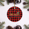 Atlanta Hawks Merry Christmas Circle Ornament