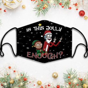 Is This Jolly Enough Rick And Morty Christmas Face Mask
