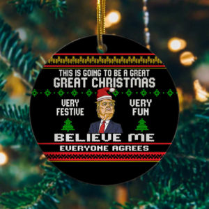 Santa Trump Great Christmas Ornament
