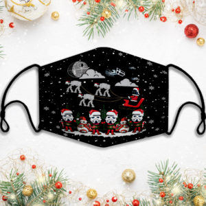 Merry Christmas Santa Darth Vader Face Mask
