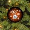 Atlanta Braves Merry Christmas Circle Ornament