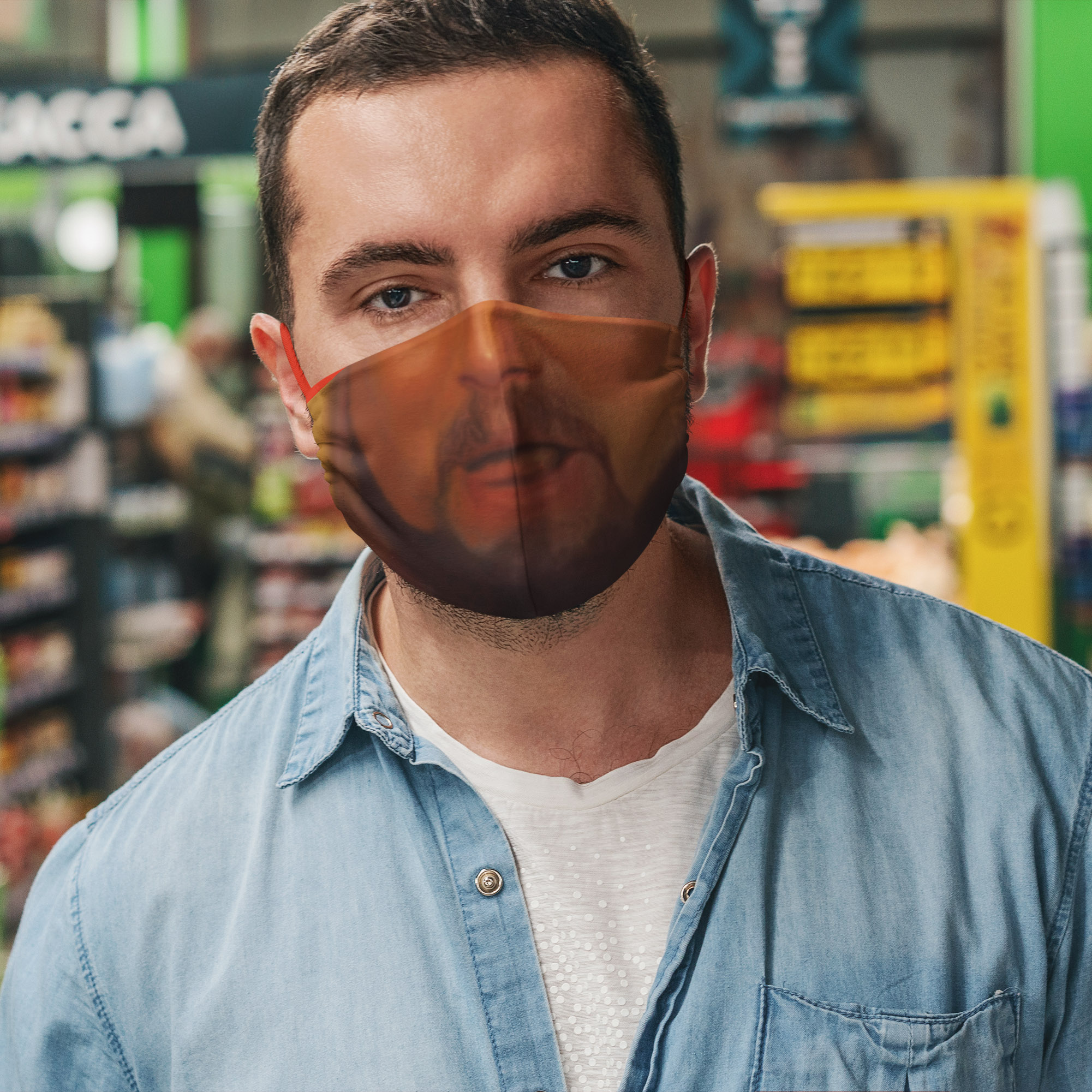 Funny Dicaprio Laughing Meme Face Mask Funny Dicaprio Laughing Meme Face Mask