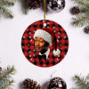 Johnny Cash Merry Christmas Circle Ornament