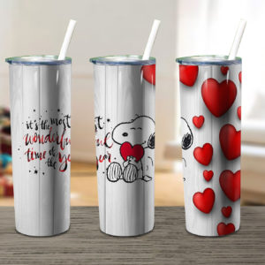 Snoopy In A World Where You Can Be Anything Be Skinny Tumbler