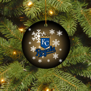 Kansas City Royals Merry Christmas Circle Ornament