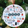 2020 Grinch Face Ornament