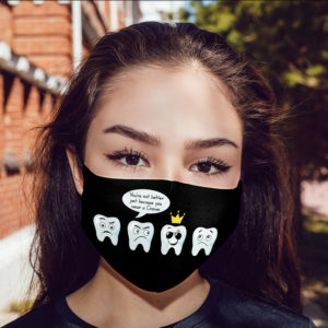 Dentist Gift Funny Dental Crown Face Mask