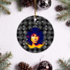 Jimi Hendrix Merry Christmas Circle Ornament