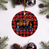 Indiana Massara Merry Christmas Circle Ornament