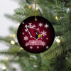 Atlanta Falcons Merry Christmas Circle Ornament