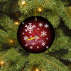 Tampa Bay Rays Merry Christmas Circle Ornament