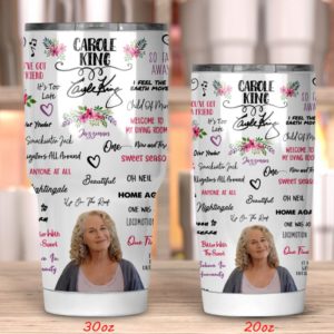 Carole King Tumbler 20oz 30oz