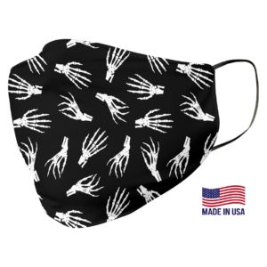 Skeleton Hands Pattern Mask