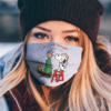 Snoopy and Woodstock Merry FC Dallas Christmas face mask