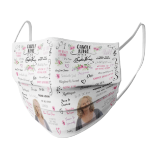 Carole King face mask
