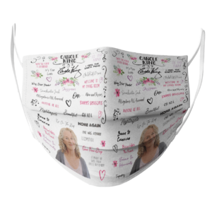 Carole King face mask