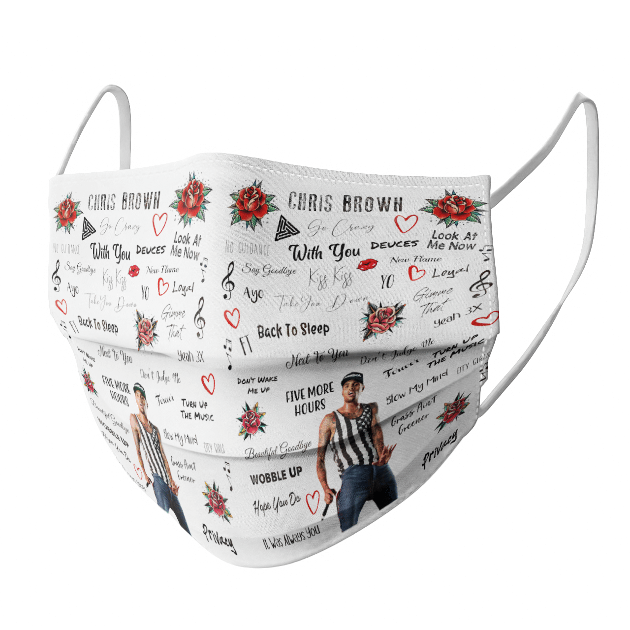 Chris Brown face mask Chris Brown face mask