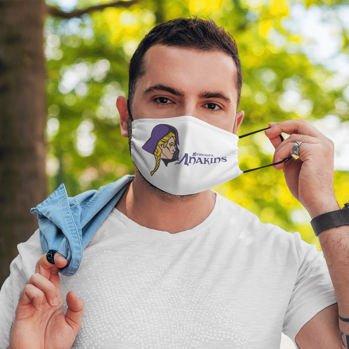 Minnesota Anakins Star Wars Mashup face mask