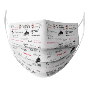 Elton John face mask