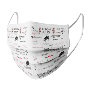 Elton John face mask