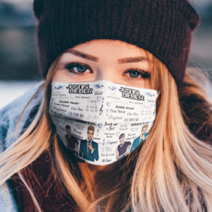 Justin Bieber face mask