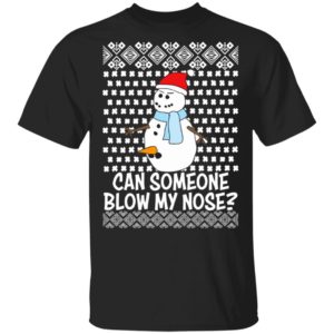 Can Someone Blow My Nose Rude Snowman Offensive Adult Humour Ugly Christmas Sweater
