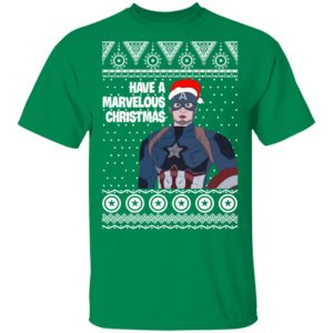 Captain America Have A Marvelous Christmas Avengers Ugly Christmas Sweater