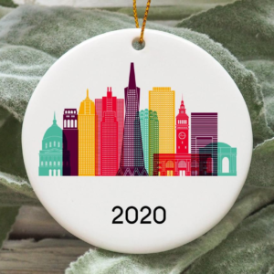 San Francisco City 2020 Christmas Tree Ornament
