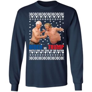 Biden vs Trump Battle For The Soul Of The Nation 3D Ugly Christmas Sweater