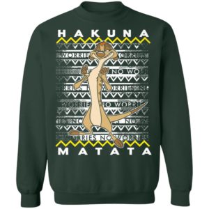 Disney Lion King Timon Ugly Christmas Sweater