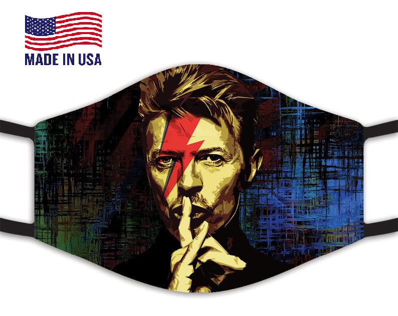 David Bowie Reusable Face Mask David Bowie Reusable Face Mask