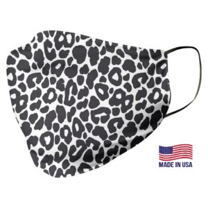 Black Leopard Face Mask