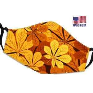 Leaves Sunset Reusable Face Mask