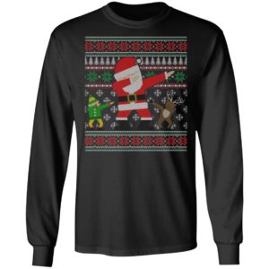 Elf Reindeer Dabbing Santa Ugly Christmas Sweater