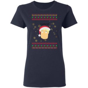 Donald Trump Quid Ho Ho Play On Words Ugly Christmas Sweater