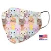 Cute Black Cat Pattern Face Mask
