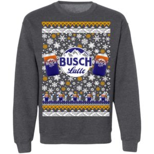 Busch Latte Beer Ugly Christmas Sweater