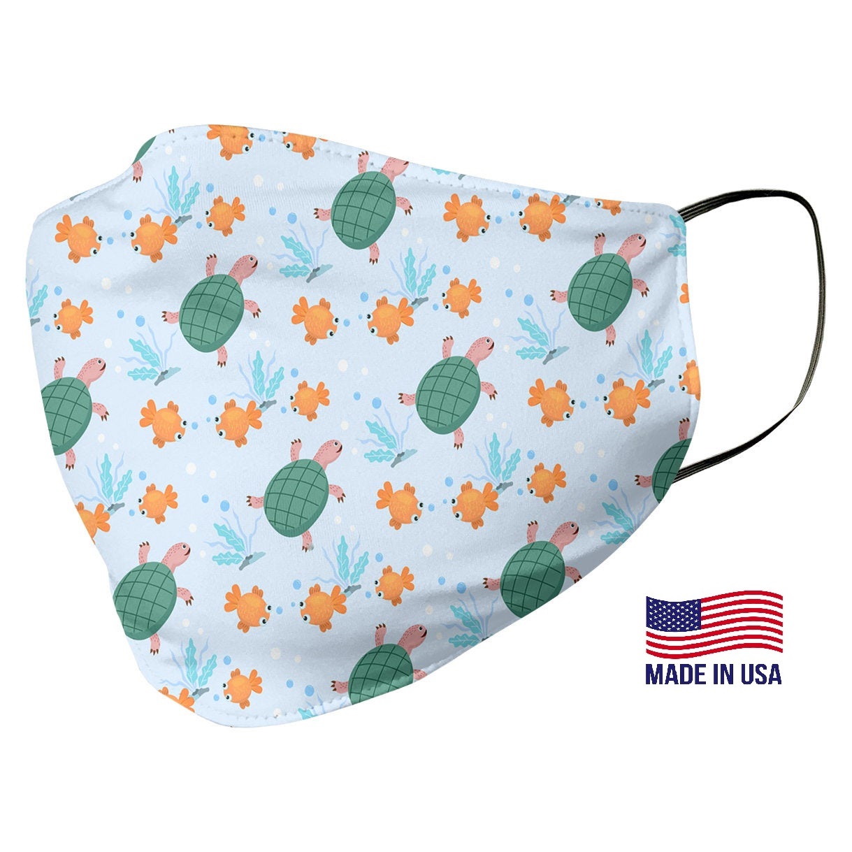 Green Turtle Pattern Face Mask Green Turtle Pattern Face Mask