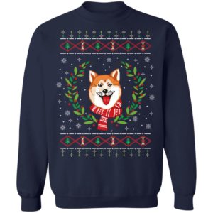 Akita Ugly Christmas Jumper T-Shirt Long Sleeve Sweater