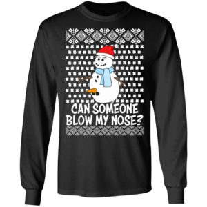Can Someone Blow My Nose Rude Snowman Offensive Adult Humour Ugly Christmas Sweater