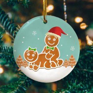 Funny Naughty Dirty Gingerbread Christmas Tree Ornament