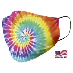 Tie Dye Rainbow Face Mask