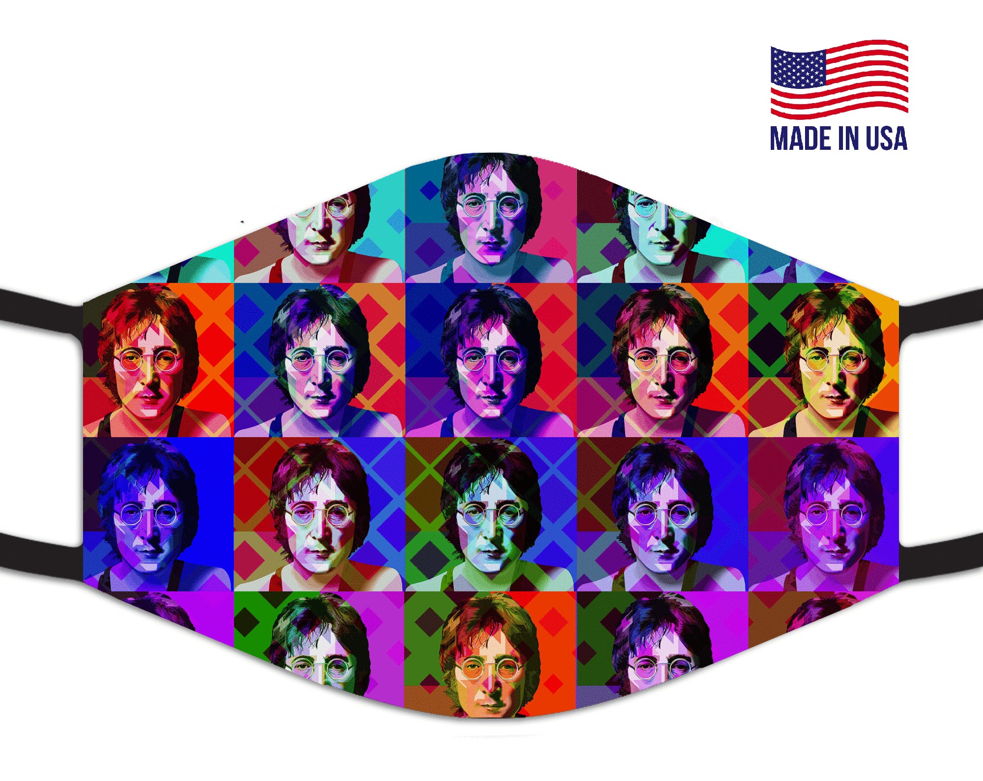 John Lennon Reusable Face Mask John Lennon Reusable Face Mask