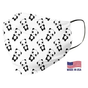 Panda Pattern White Face Mask