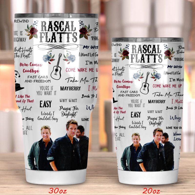 Rascal Flatts Tumbler 20oz 30oz Rascal Flatts Tumbler 20oz 30oz