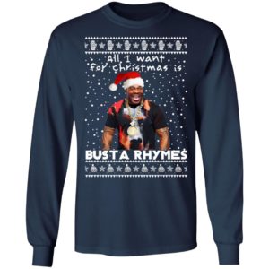 Busta Rhymes Rapper Ugly Christmas Sweater