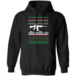 AR15 Machine Gun Ugly Christmas Sweater