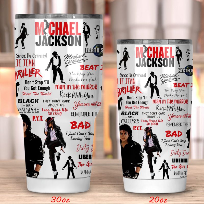 Michael Jackson Tumbler 20oz 30oz Michael Jackson Tumbler 20oz 30oz